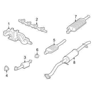 2006 Mercury Mariner OEM Exhaust Parts | Systems, Tips — CARiD.com