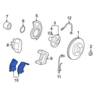 Mercury OE - Front Disc Brake Pad Set