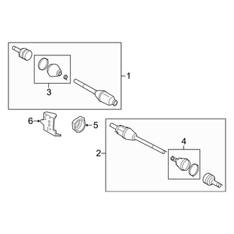 Mercury OE - Front Suspension - Drive Axles (Hybrid)