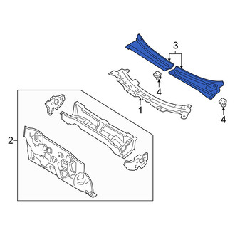 Mercury OE - Right Cowl Cover