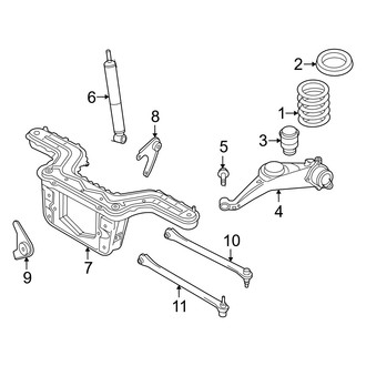 Mercury OE - Rear Suspension - Suspension Components (Hybrid)