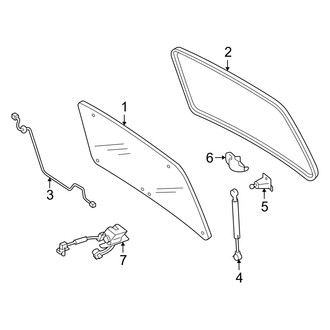 Mercury OE - Lift Gate - Glass & Hardware