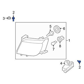 Mercury OE - Liftgate Glass Latch Bolt