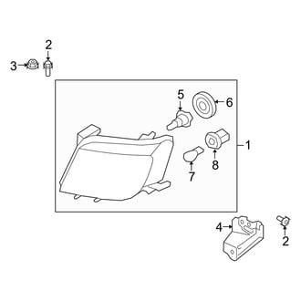 Mercury OE - Front Lamps - Headlamp Components (FULL HYBRID EV-GAS (FHEV))