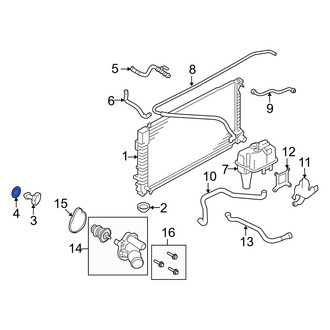 Mercury OE - Radiator Drain Plug Gasket