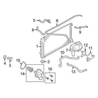 Mercury OE - Cooling - Radiator & Components (Main, Engine)