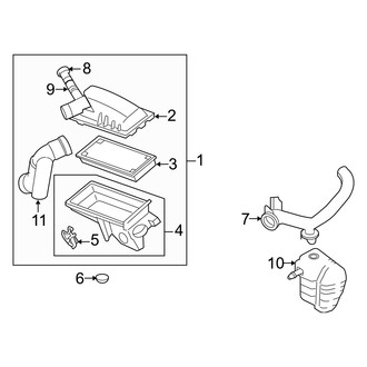 Mercury OE - Engine / Transaxle - Air Intake (Hybrid)