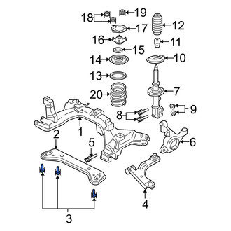 Mercury OE - Suspension Crossmember Bolt