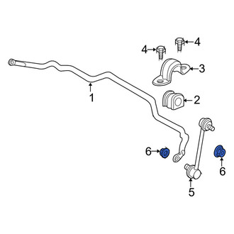 Mercury OE - Front Suspension Stabilizer Bar Link Nut