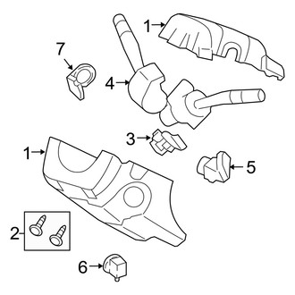 Mercury OE - Steering Column - Shroud, Switches & Levers (FULL HYBRID EV-GAS (FHEV))