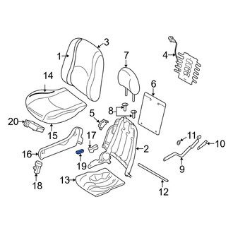 Mercury OE - Front Power Seat Switch Knob