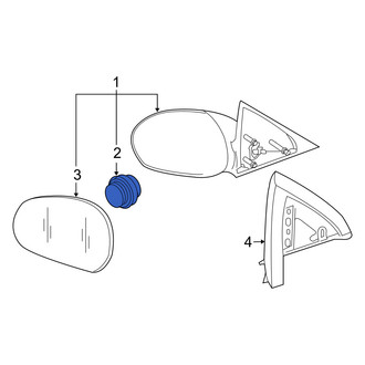 Mercury OE - Front Door Mirror Drive Motor