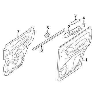 Mercury OE - Rear Door - Interior Trim (Hybrid)