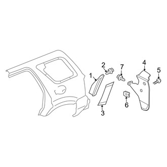 Mercury OE - Quarter Panel - Exterior Trim (FULL HYBRID EV-GAS (FHEV))