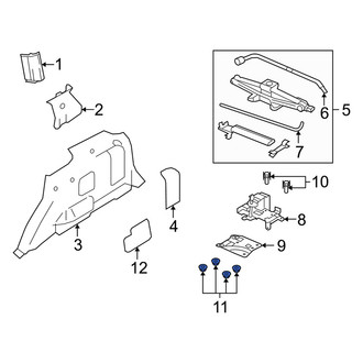 Mercury OE - Floor Jack Nut