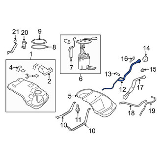 Mercury OE - Fuel Tank Filler Neck