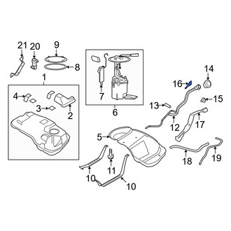 Mercury OE - Fuel Filler Neck Adapter