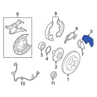 Mercury OE - Front Right Disc Brake Caliper