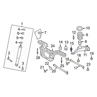 Mercury OE - Rear Alignment Camber Adjusting Eccentric