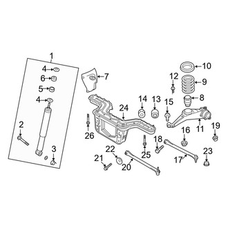 Mercury OE - Rear Suspension - Suspension Components (FWD)