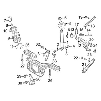 Mercury OE - Rear Suspension - Suspension Components (4WD)