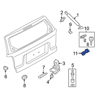 Mercury OE - Rear Liftgate Latch Release Switch
