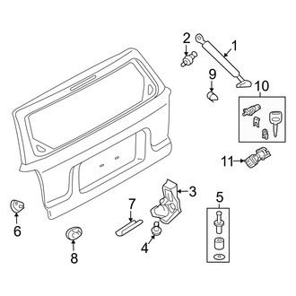Mercury OE - Lift Gate - Lock & Hardware