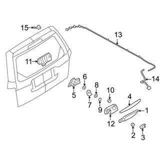 Mercury OE - Lift Gate - Wiper & Washer Components (FULL HYBRID EV-GAS (FHEV))