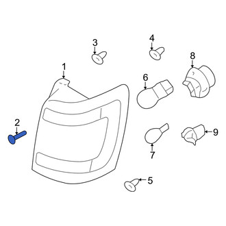 Mercury OE - Tail Light Screw