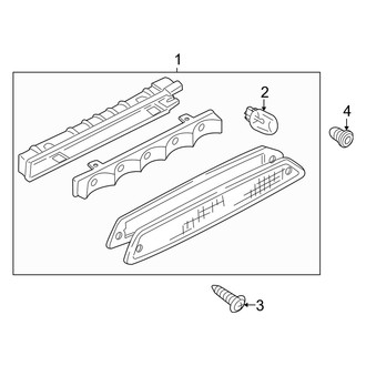 Mercury OE - Rear Lamps - High Mounted Stop Lamp (Hybrid)