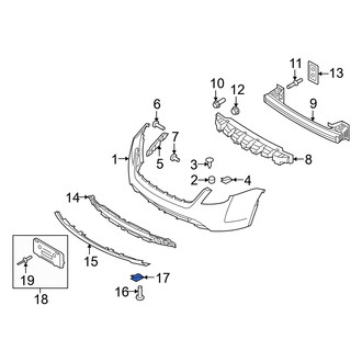 Mercury OE - Quarter Panel Splash Shield Nut