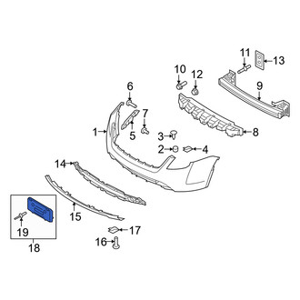 Mercury OE - License Plate Bracket