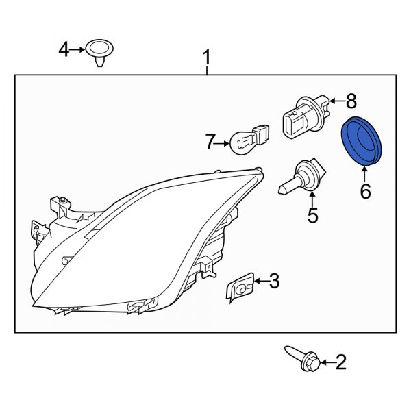 Headlight Bulb Cap