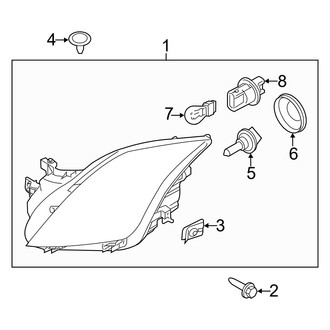 Mercury OE - Front Lamps - Headlamp Components (FULL HYBRID EV-GAS (FHEV))
