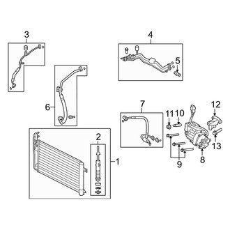 Mercury OE - Air Conditioner & Heater - Condenser, Compressor & Lines (Hybrid)
