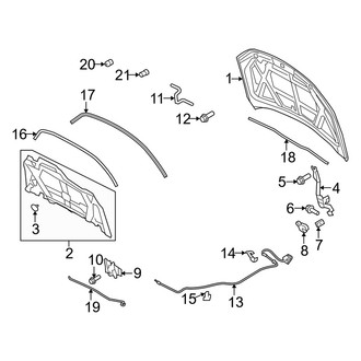 Mercury OE - Hood & Components (FULL HYBRID EV-GAS (FHEV))