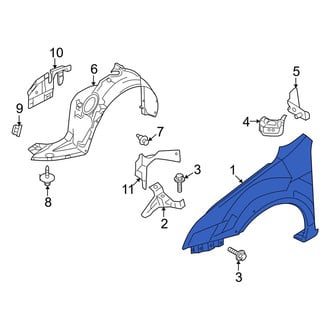 Mercury OE - Front Left Fender