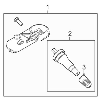 Mercury OE - Electrical - Tire Pressure Monitor Components (Hybrid)