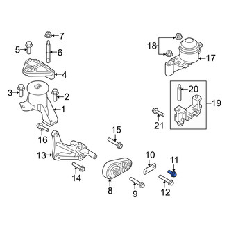 Mercury OE - Engine Mount Bolt