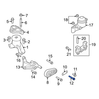 Mercury OE - Engine Mount Bolt