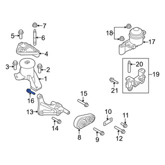 Mercury OE - Engine Mount Bolt