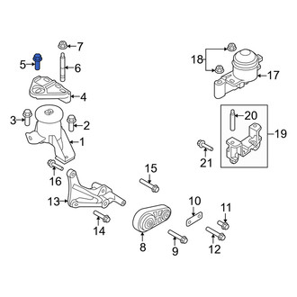 Mercury OE - Engine Mount Bolt