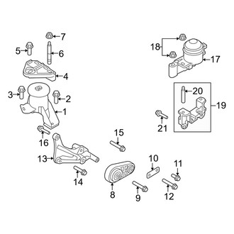 Mercury OE - Engine & Transmission Mounting (FULL HYBRID EV-GAS (FHEV))