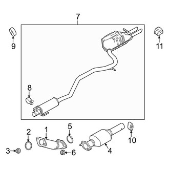 Mercury OE - Exhaust System - Exhaust Components (FULL HYBRID EV-GAS (FHEV))