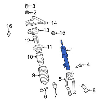 Mercury OE - Front Left Suspension Strut
