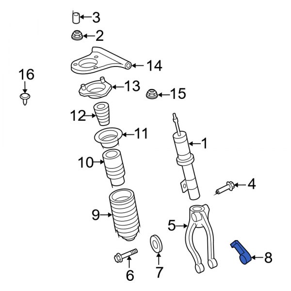 Suspension Strut Nut