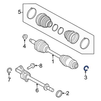 Mercury OE - Right CV Joint Clip