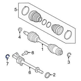 Mercury OE - Left CV Joint Retaining Ring