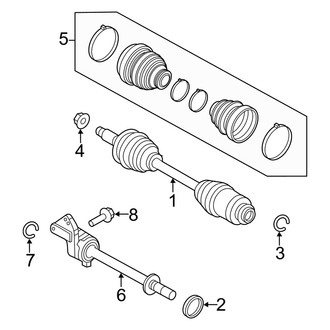 Mercury OE - Front Suspension - Drive Axles (FULL HYBRID EV-GAS (FHEV))