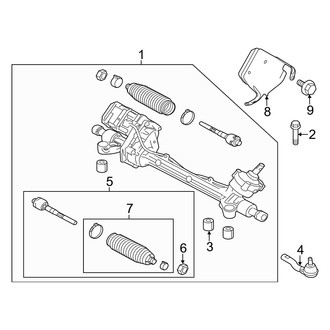 Mercury OE - Steering Gear & Linkage (Hybrid)